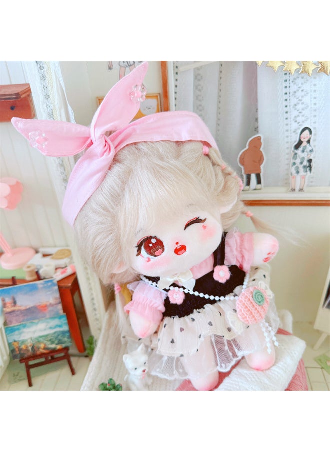 Generic - 20cm Non-attribute Star Doll Humanoid Doll Plush Toy Gentle Internet Celebrity Cute Cotton Doll Nude Doll-Specifications:There Is A Skeleton 20cm-Color:Wen Wan Xia Mo Shallow Memory Two-piece Set - Image 1