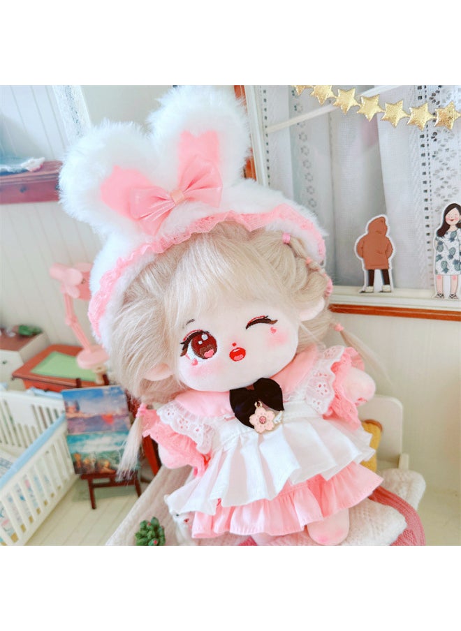 Generic - 20cm Non-attribute Star Doll Humanoid Doll Plush Toy Gentle Internet Celebrity Cute Cotton Doll Nude Doll-Specifications:There Is A Skeleton 20cm-Color:Wen Wan Xia Mo Shallow Memory Two-piece Set - Image 1