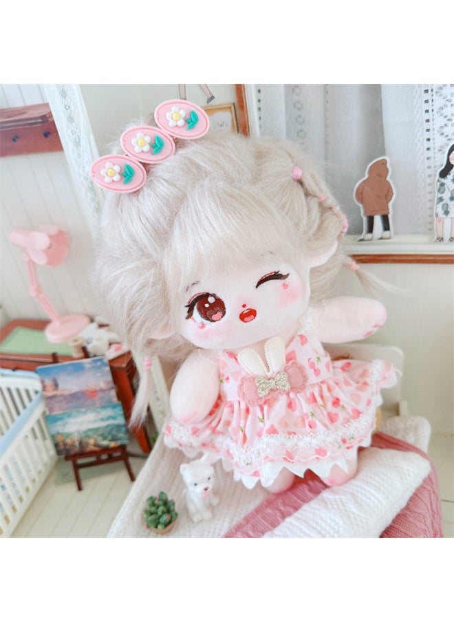 Generic - 20cm Non-attribute Star Doll Humanoid Doll Plush Toy Gentle Internet Celebrity Cute Cotton Doll Nude Doll-Specifications:There Is A Skeleton 20cm-Color:Wen Wan Xia Mo Shallow Memory Two-piece Set - Image 1