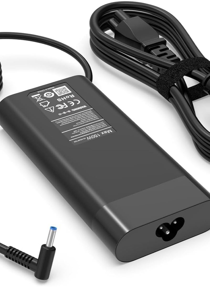 ماركة غير محددة محول 150 واط لـ HP ZBook 15 16 17 15U 15V G3 G4 G6 G7 G8 G9 Fury 15 17 G7 G8 G9 G8 G7 G6 G5 G4 G3، Power G10 G9 G8 G7 OMEN 15 17 Pavilion Gaming 15 17 محطة عمل متنقلة  - Image 1