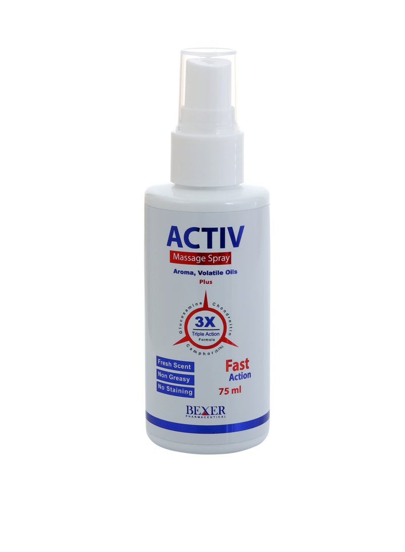 أكتيف سبراى علاج سريع و آمن لالتهابات المفاصل وإصابات الملاعب 75 مل