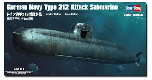 Hobby Boss German Navy Type 212 Attack Submarine Boat Model Building Kit - Image 1