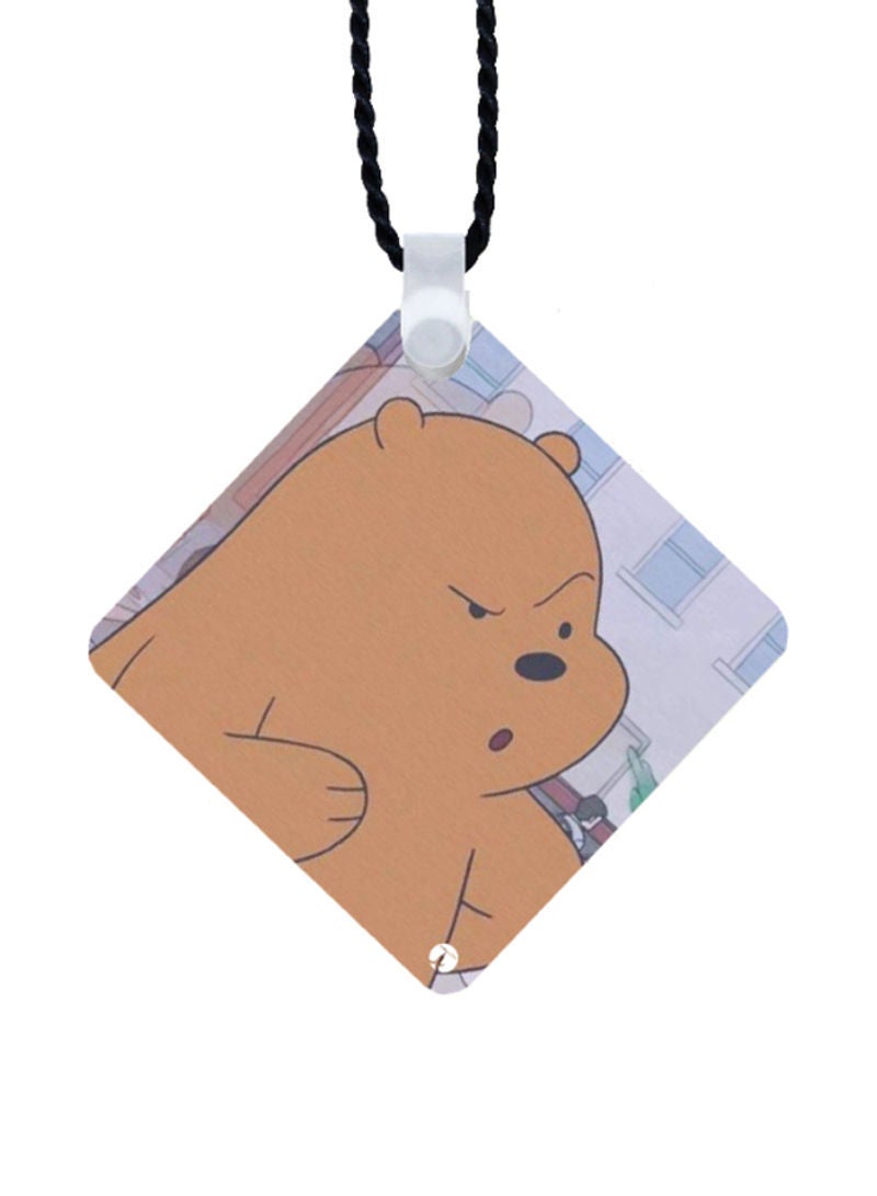 RKN We Bare Bear Printed Car Mirror Pendant - Image 1
