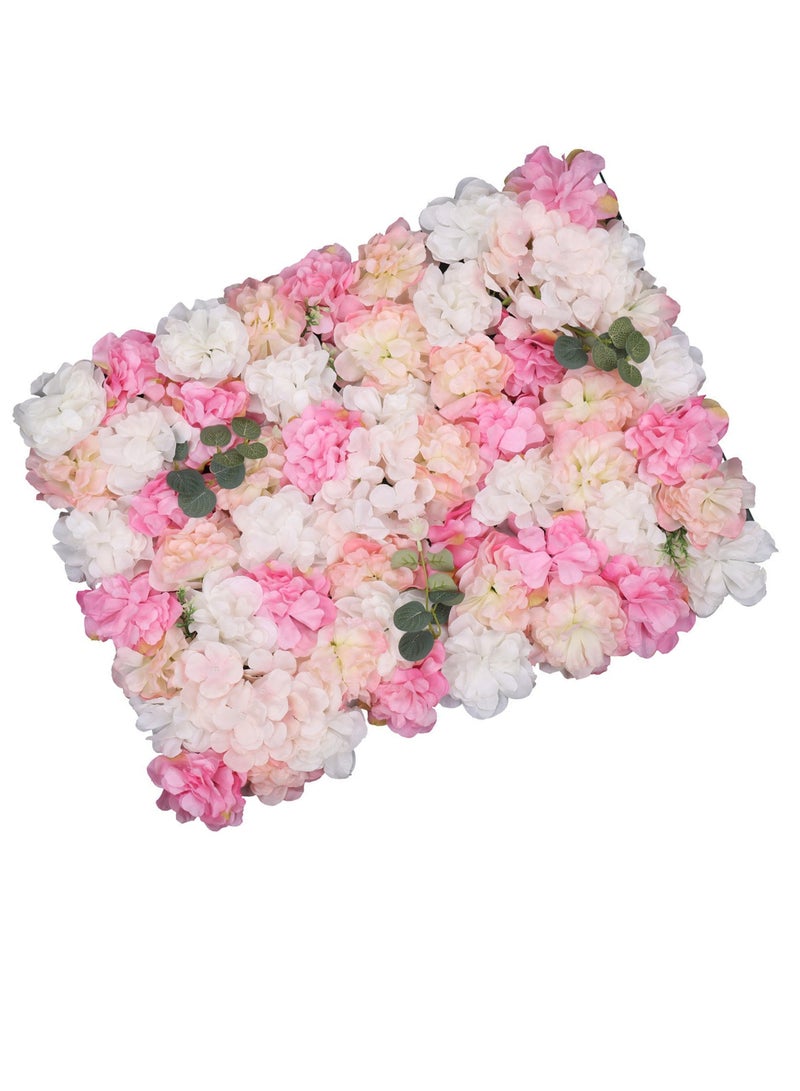 توشيونيكس لوحات خلفية جدارية من الزهور الاصطناعية 40 × 60 سم - لوحة جدارية زهرية بلون وردي فاتح، خلفية زفاف مثالية لتزيين حفلات توديع العزوبية وأعياد الميلاد - Image 1