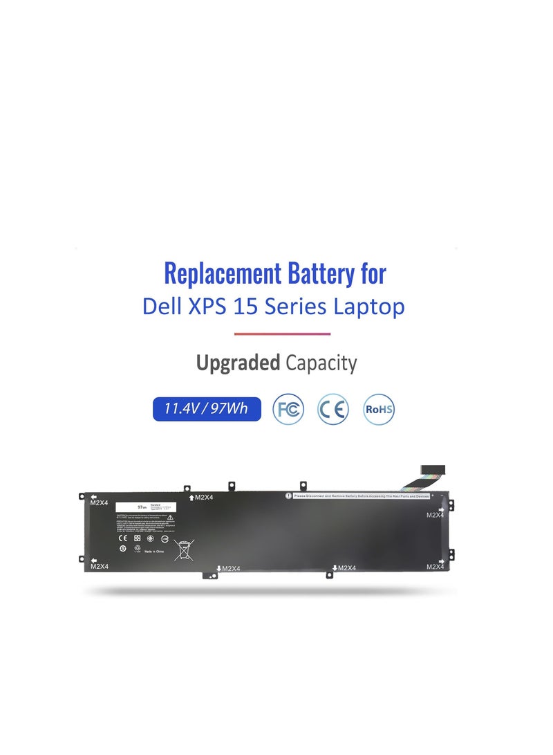 Terabyte 6GTPY Battery for Dell XPS 15 9560 9570 9550 7590 Precision 5510 5520 5530 M5520 M5510 Vostro 7500 7590 5041C 5D91C 5XJ28 GPM03 6GTPY Battery - Image 2
