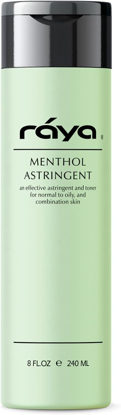 RAYA Menthol Astringent 6 oz 203  Effective Facial Toner for Combination and Partially Oily Skin Prone to BreakOuts  Helps Refine Tighten and Protect pH Balance  Cools Refreshes and Soothes