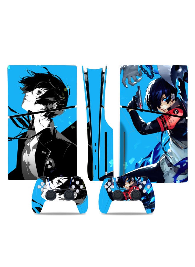 Ps5 Slim Console Skin Sticker Cartoon Protective Film Pain Relief Patch Digital Computer Game Protective Film-Color:TN-P5SDisc-0530 - Image 1
