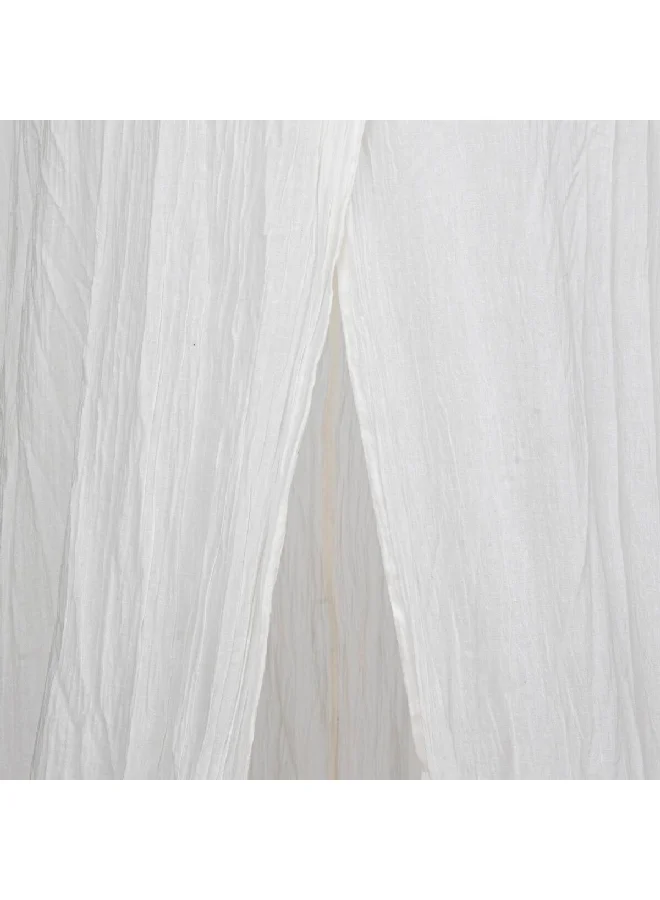 atmosphera High-Quality Lili Cotton Gauze Bed Canopy White 350 cm 195899A