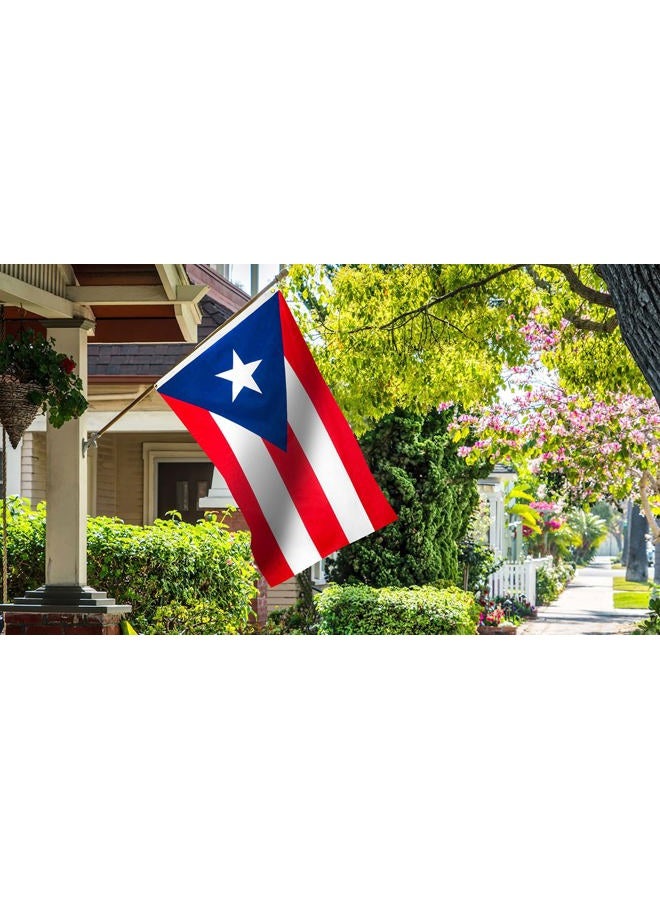 DANF FLAG Puerto Rico 3x5 Foot Polyester Puerto Rican National s Polyester with Brass Grommets 3 X 5 Ft - Image 3