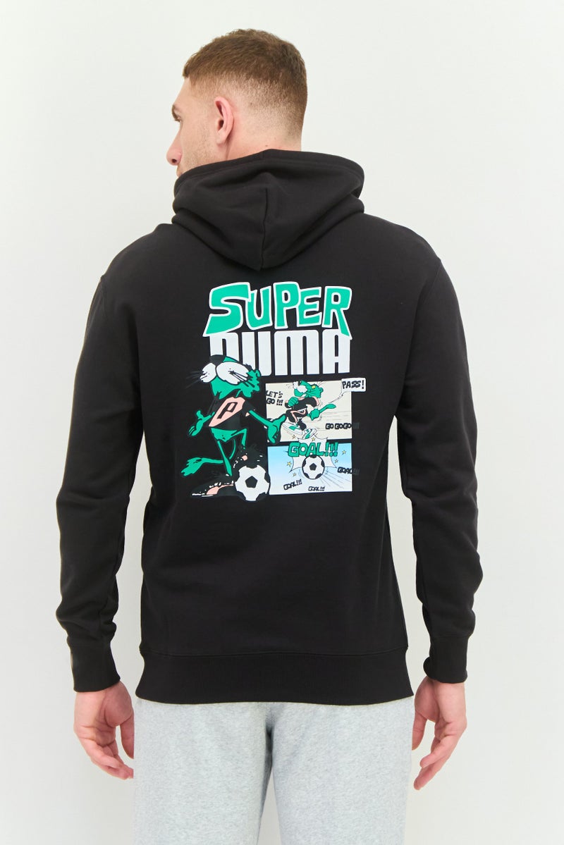 PUMA Men Sportswear Fit Long Sleeve Outdoor Hoodie, Black  - Image 4