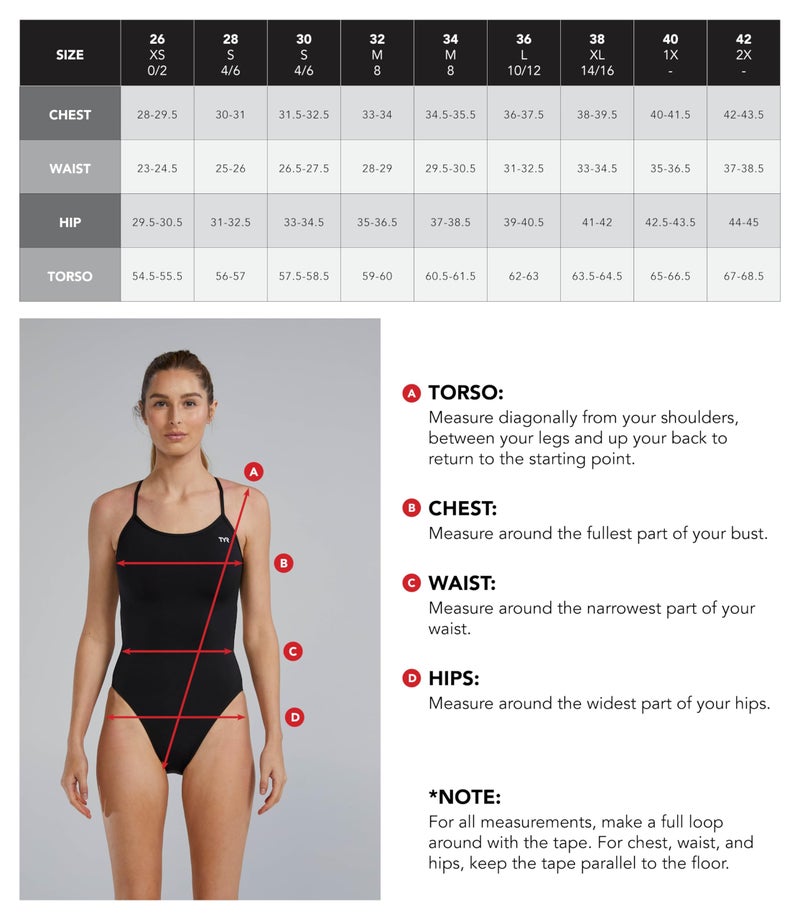 TYR Womens Swimsuit Tyreco Maxfit, Black, 34 US - Image 3