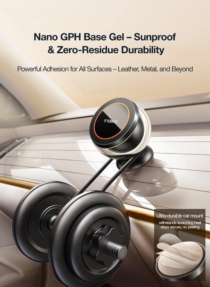 حامل هاتف مغناطيسي جديد 2025 مع نظام MagSafe، حامل لوحة القيادة، حامل موبايل متعدد الوظائف للتنقل - - Image 5