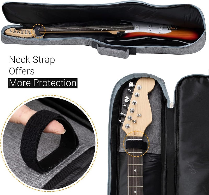 RR-INTL Electric Guitar Bag Padded Electric Guitar Gig Bag Case 0.35in Padding Dual Adjustable Shoulder Strap Electric Guitar Case - Image 4