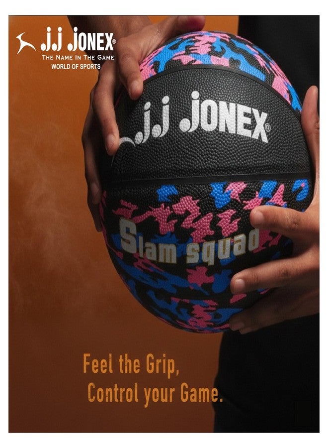 Jonex JJ Slam Squard Basketball Outdoor Indoor Mens Basketball Ball Official Size 7 Game Basket Ball Training for Players | for Indoor & Outdoor Play | - Image 2