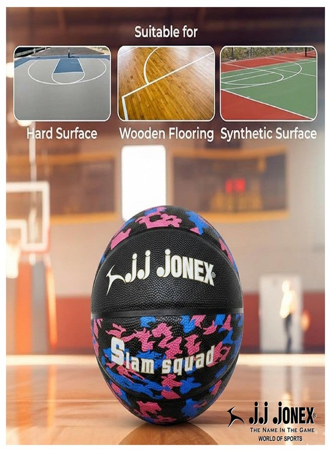 Jonex JJ Slam Squard Basketball Outdoor Indoor Mens Basketball Ball Official Size 7 Game Basket Ball Training for Players | for Indoor & Outdoor Play | - Image 5
