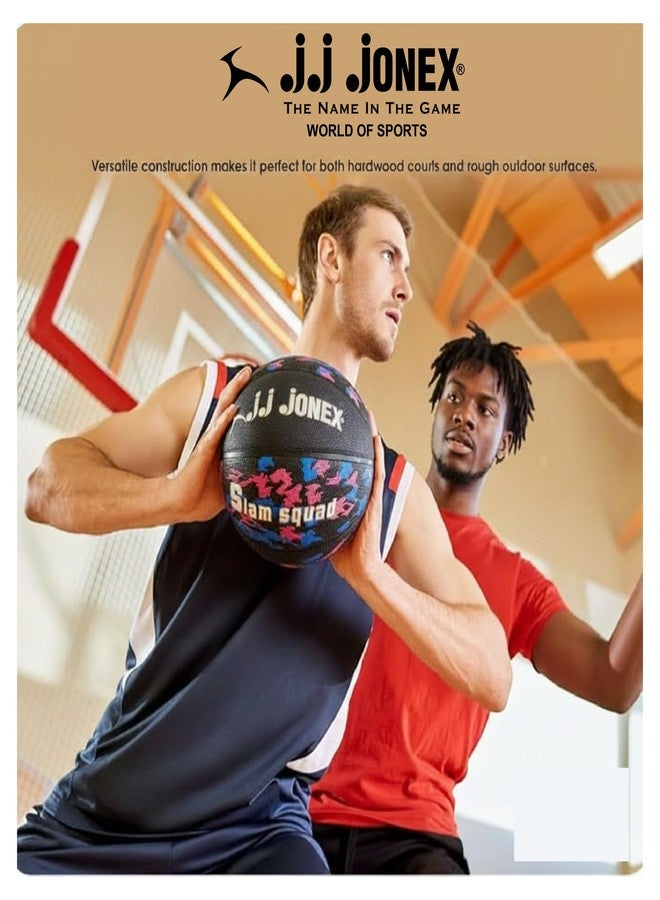 Jonex JJ Slam Squard Basketball Outdoor Indoor Mens Basketball Ball Official Size 7 Game Basket Ball Training for Players | for Indoor & Outdoor Play | - Image 3