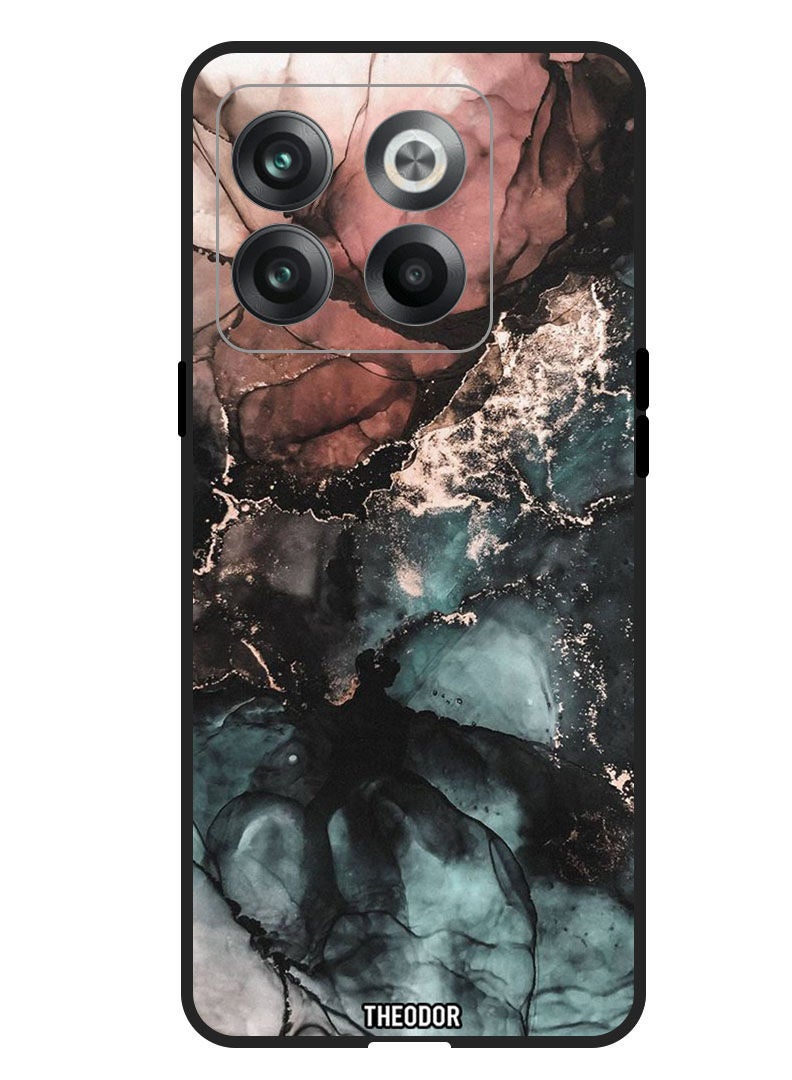 Theodor Protective Case Anti Scratch Shock Proof Bumper Cover For OnePlus Ace Pro Colourful Marble - Image 1