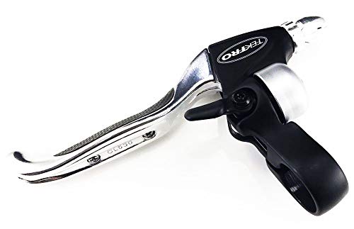 TEKTRO New Tektro CL535-RT+CL530-RS MTB BMX HYBRID Brake Lever Silver With Bell by Tektro - Image 4