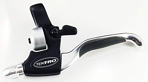 TEKTRO New Tektro CL535-RT+CL530-RS MTB BMX HYBRID Brake Lever Silver With Bell by Tektro - Image 5