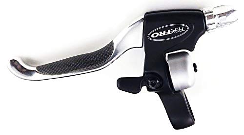 TEKTRO New Tektro CL535-RT+CL530-RS MTB BMX HYBRID Brake Lever Silver With Bell by Tektro - Image 2