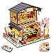 Spilay DIY Dollhouse Miniature with Wooden FurnitureHandmade Japanese Style Home Craft Model Mini Kit with Dust Cover Music Box124 3D Creative Doll House Toy for Adult Teenager Gift - Image 2