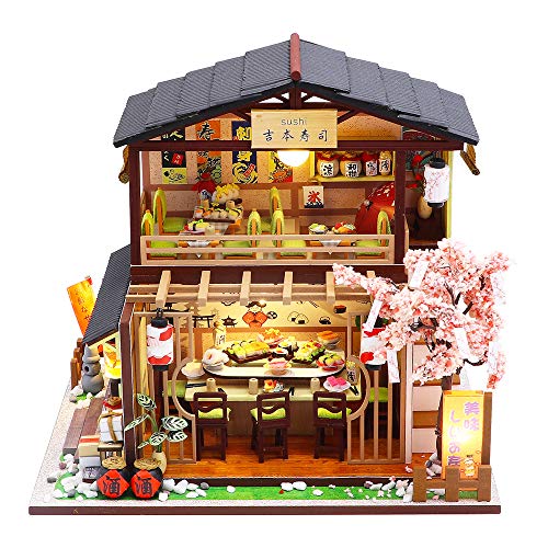 Spilay DIY Dollhouse Miniature with Wooden FurnitureHandmade Japanese Style Home Craft Model Mini Kit with Dust Cover Music Box124 3D Creative Doll House Toy for Adult Teenager Gift - Image 5