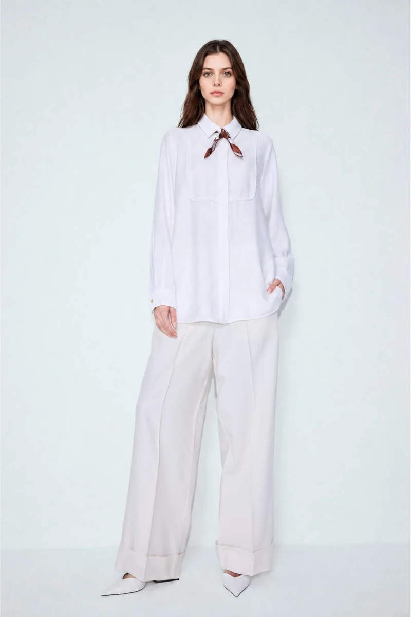 Defacto Straight Wide Leg Trousers