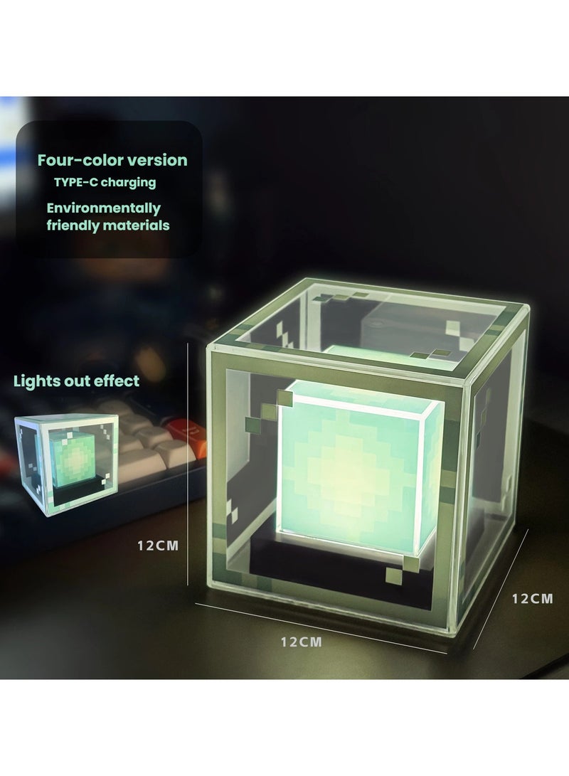 عام مصباح ليلي مضيء على شكل منارة من ماينكرافت، قابل لإعادة الشحن، كإكسسوار ديكوري للمكتب، هدية مضيئة مستوحاة من اللعبة، نموذج زخرفي مضاء. - Image 3
