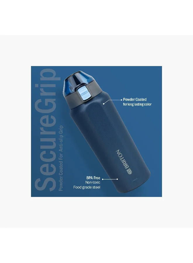 Briiton Water bottle -650Ml Double wall (stainless steel) Insulated Bottle-keeps Hot and Cold