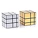 D-FantiX DFantiX 2 Pack Mirror Cube 3x3x3 with Display Stand Gold Silver Mirror Blocks Shiny Metallic Speed Cube Adult Fidget Toys Birthday Gifts for Teen Boys Girls 121416 Kids Easter Basket Stuffers - Image 4