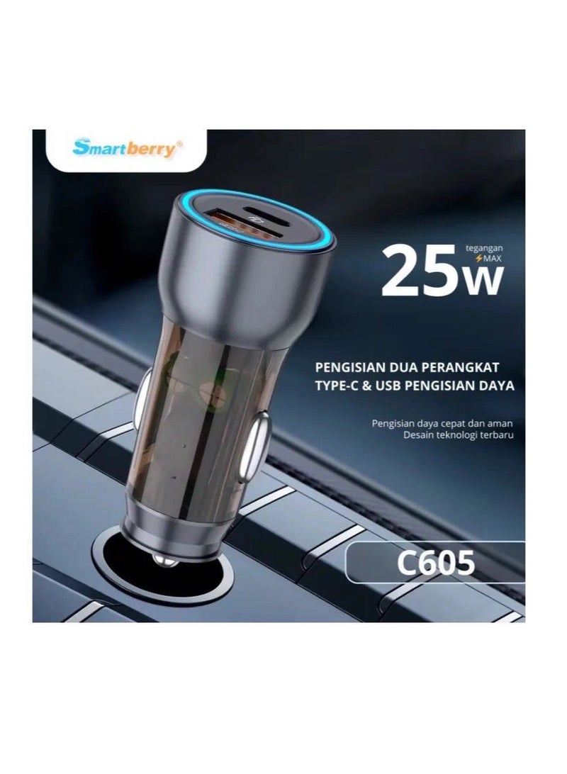 Smartbarry 25W Super Fast USB-C Vehicle Charger – Smart IC Safety & Wide Compatibility - Image 5
