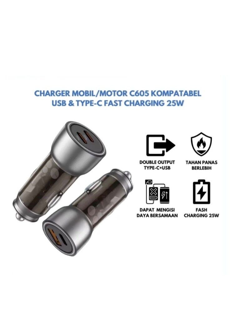 Smartbarry 25W Super Fast USB-C Vehicle Charger – Smart IC Safety & Wide Compatibility - Image 3