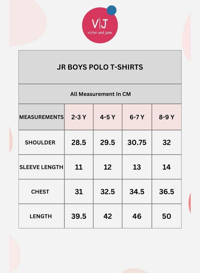 فكتور اند جين تيشيرت بولو سادة أزرق داكن بأكمام قصيرة للأولاد من فيكتور آند جين - Image 5