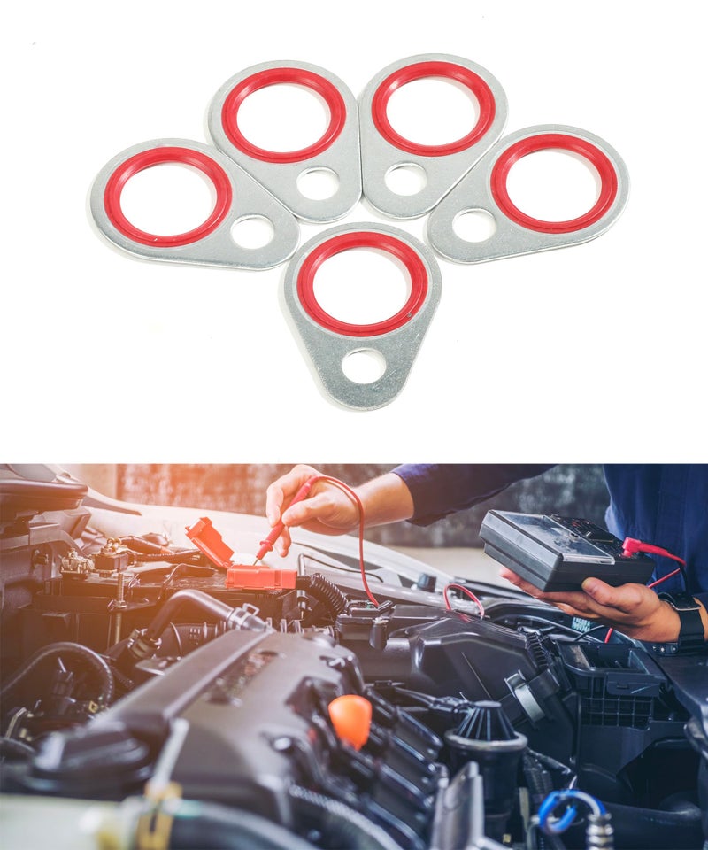 bylikeho A/C O Ring Kit,Car Accessories Gasket,O Ring Assortment Kit,AC O Ring Kit,60pcs AC Seal Kit,A/C Compressor Seal Kit,Automotive Replacement Seal Gasket,AC Gasket Kit - Image 4