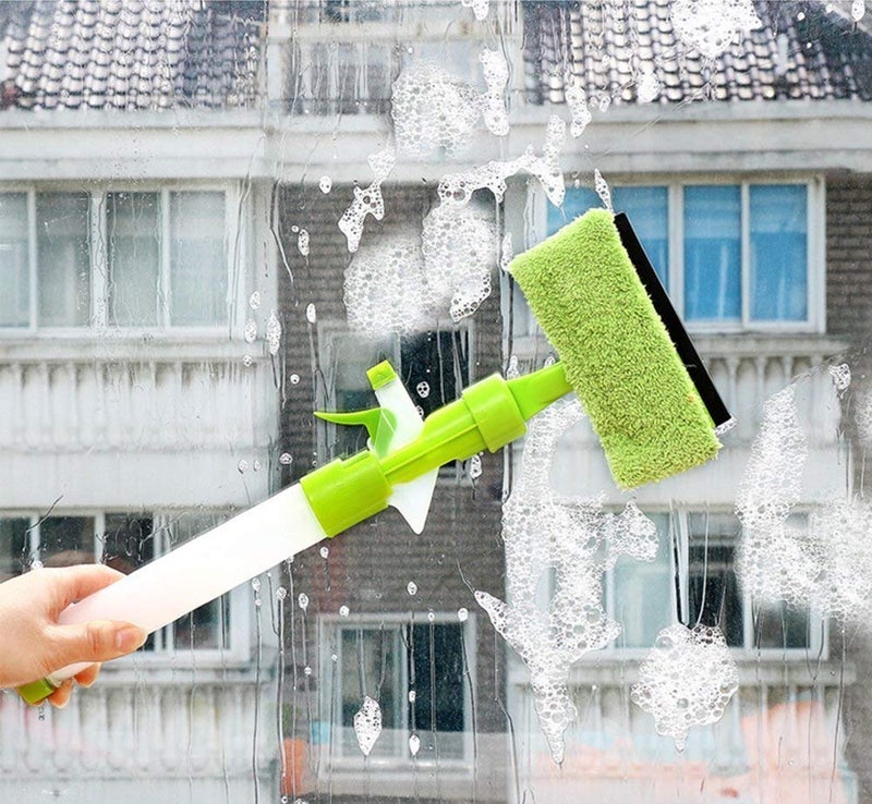 CRACK Glass Wiper Car Window Cleaner 3 in 1 Spray Type Cleaning Easy Glass Wiper Window Cleaning Wiper Spray Bottle Sprayer Glass Wiper Window Mirror Cleaning for Bathroom Tiles - Image 5