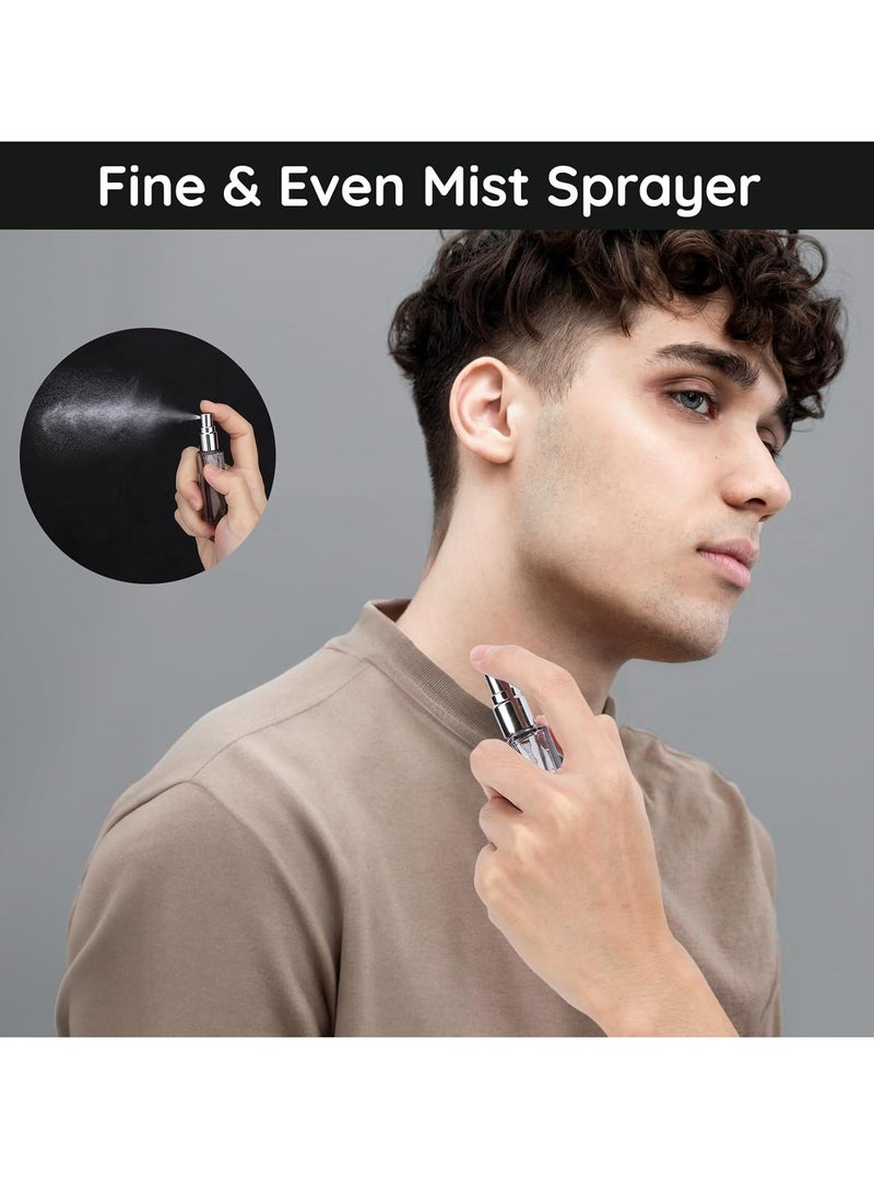 Segbeauty 5pcs 10ML Perfume Travel Refillable, Mini Cologne Perfume Bottles Empty, Portable Atomizer Sprayer for Perfume Travel Size Spray Bottle Pocket Glass Spray Bottles Toiletries Sample Dispenser - Image 3