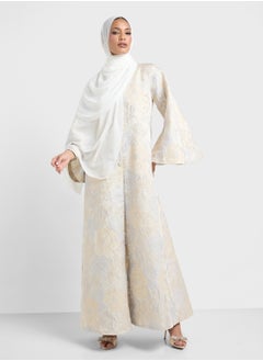 Khizana Printed Abaya With Sheila  - Image 1
