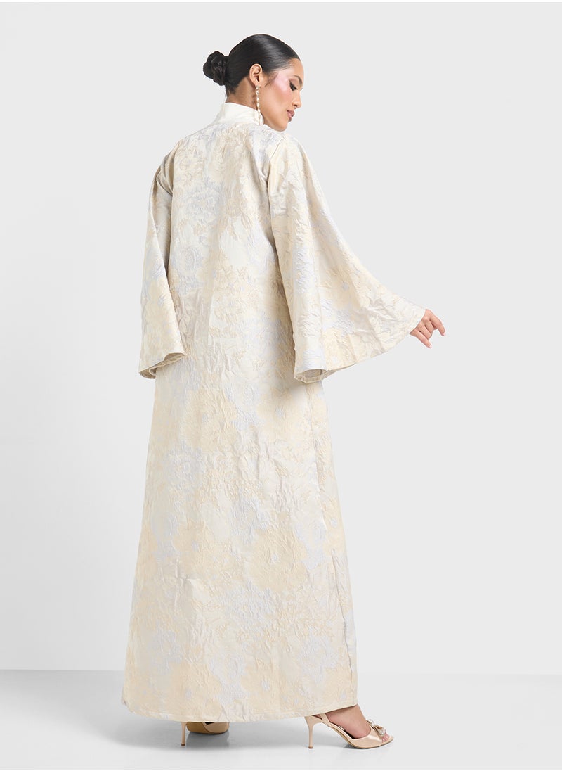 Khizana - Printed Abaya With Sheila - Image 1