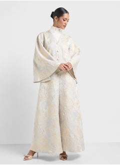 Khizana Printed Abaya With Sheila  - Image 3