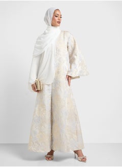 Khizana Printed Abaya With Sheila  - Image 5