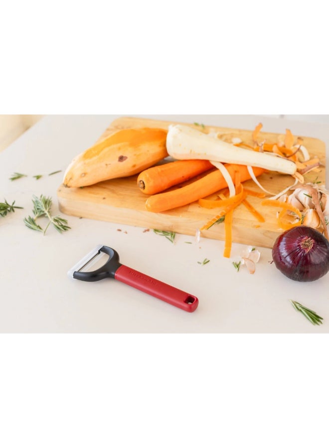 KitchenAid Classic Y-Peeler Empire Red and Black 17.5cm KHA145OHEREG - Image 5