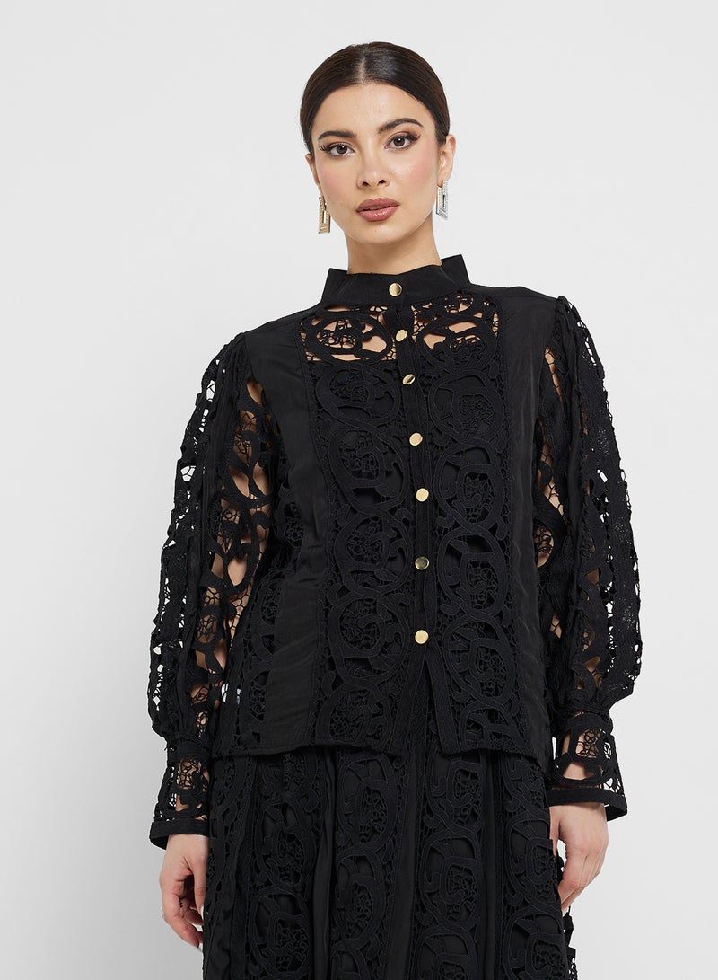 Khizana Lace Top & Skirt Set - Image 3