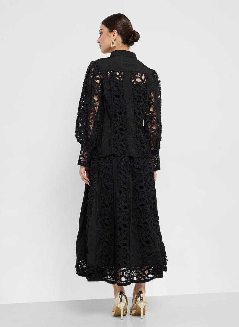 Khizana Lace Top & Skirt Set - Image 2