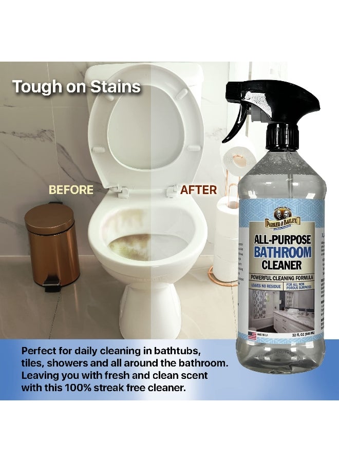 باركر آند بايلي 715324 منظف للحمام متعدد الأغراض شفاف 32 أونصة - Image 2