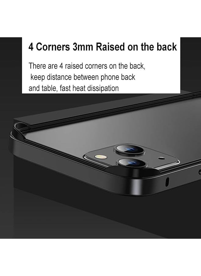 Case For Iphone 16 Pro Max New Metal Bumper Frame Slim Hard Case Cover For Iphone16 Pro Max Support For Wireless Charging Edge Armor Protective Minimal Case For Iphone 16 Pro Max Black