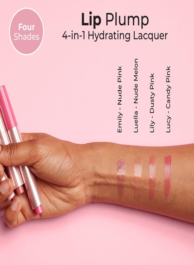 MCoBeauty Lip Plump 4-in-1 Hydrating Lacquer, Lucy Candy Pink, Moisturizing Gloss for Soft Lips, Vegan, Cruelty Free Cosmetics - Image 5