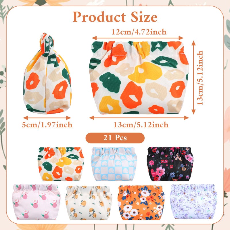 JOUTYFOR 21 Pcs Mini Makeup Bag for Purse, Portable Cosmetic Bag, Small Waterproof Pouches Travel Lipstick Organizer for Women (4.7 x 5.1 Inch) - Image 2