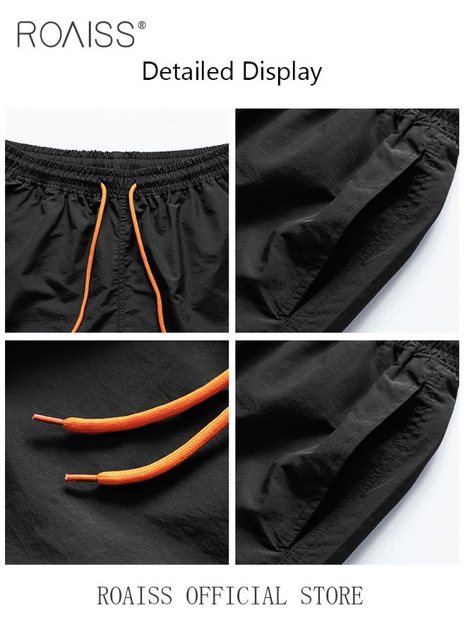 roaiss Men's Swimming Trunks Beachwear Quick Dry Beach Pants Gym Wear Fitness Workout Short Sports Running Boxer Swim Shorts Swimsuit Summer  - Image 5