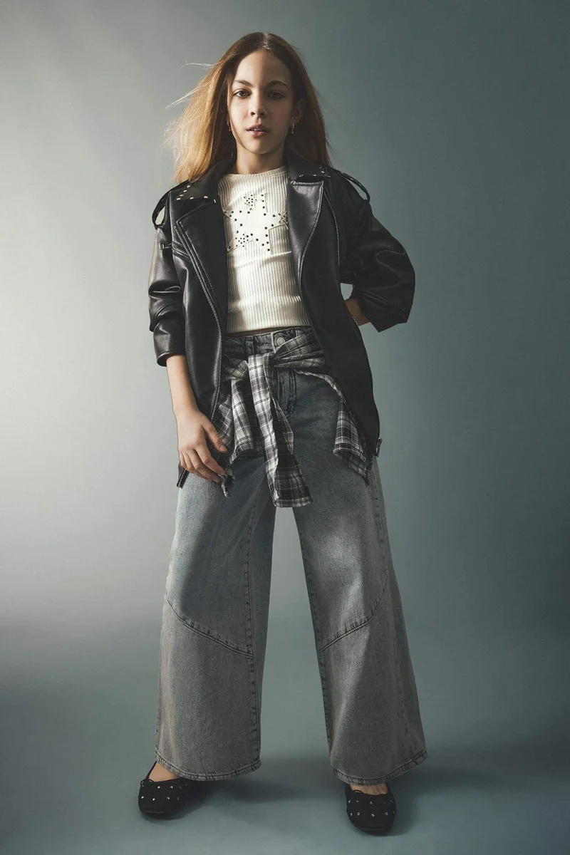ديفاكتو Girl Wide Leg Jeans