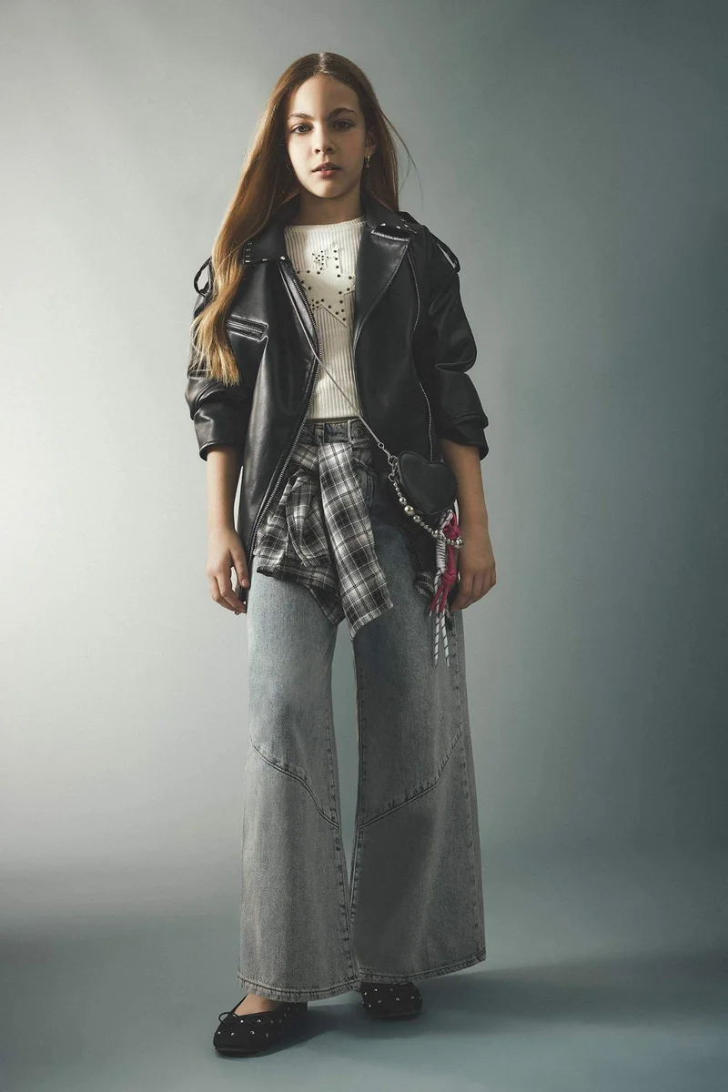 ديفاكتو Girl Wide Leg Jeans